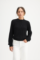 IDA CREW NECK SWEATER BLACK
