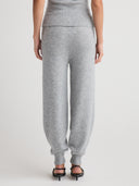 Women's cashmere joggers/ lounge pants & trousers/ lounge set in Light Gray