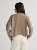 TALIA Cable Knit Open Cardigan