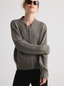 AISLINN Zip-up Cardigan