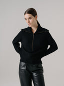 TORI HALF ZIP SWEATER