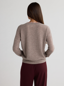 CIEL V Neck Sweater With Lace Trim