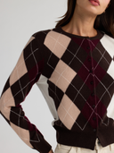 HONEY Argyle Cardigan
