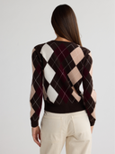 HONEY Argyle Cardigan
