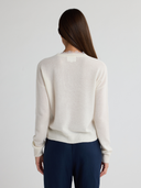 CIEL V Neck Sweater With Lace Trim