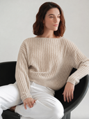 RONAN Pointelle Boat Neck