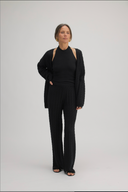 Premium Women's Cashmere Cardigan in Black - Unparalleled Softness & Warmth | Front View