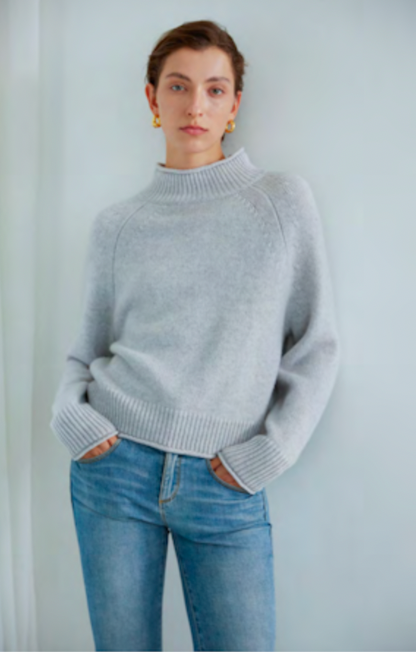 LANE MOCK NECK SWEATER