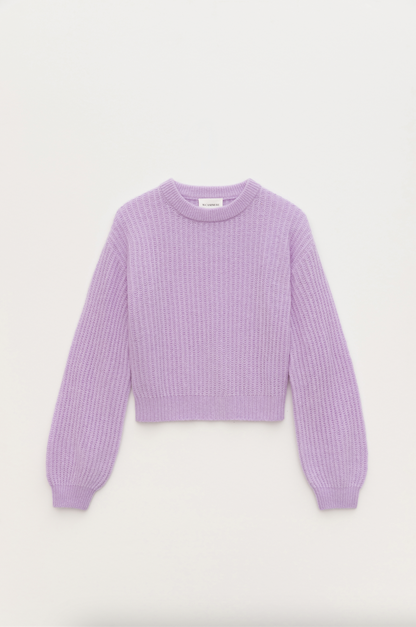 LYRA FISHERMAN SWEATER LILAC