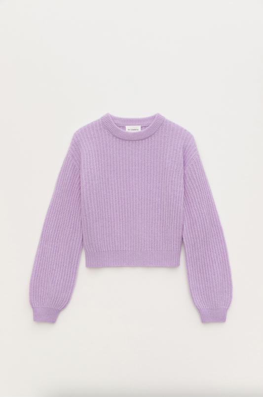 LYRA FISHERMAN SWEATER LILAC