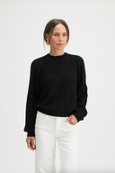 IDA CREW NECK SWEATER BLACK