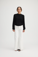 IDA CREW NECK SWEATER BLACK