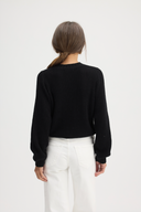 IDA CREW NECK SWEATER BLACK