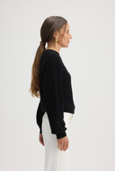 IDA CREW NECK SWEATER BLACK