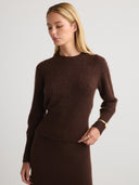 Shop women's cashmere jumper sweater in Brown