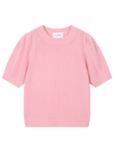 Women's 100% Cashmere Short Sleeve - 100% Pure Premium Knit in 
Tea Rose | Product View