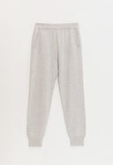 Women's 100% Cashmere Sweatpants - Luxury Knit Joggers in Mist | Product View