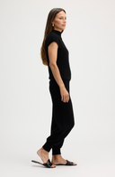 Women's Cashmere Joggers Pant in Black | Side View