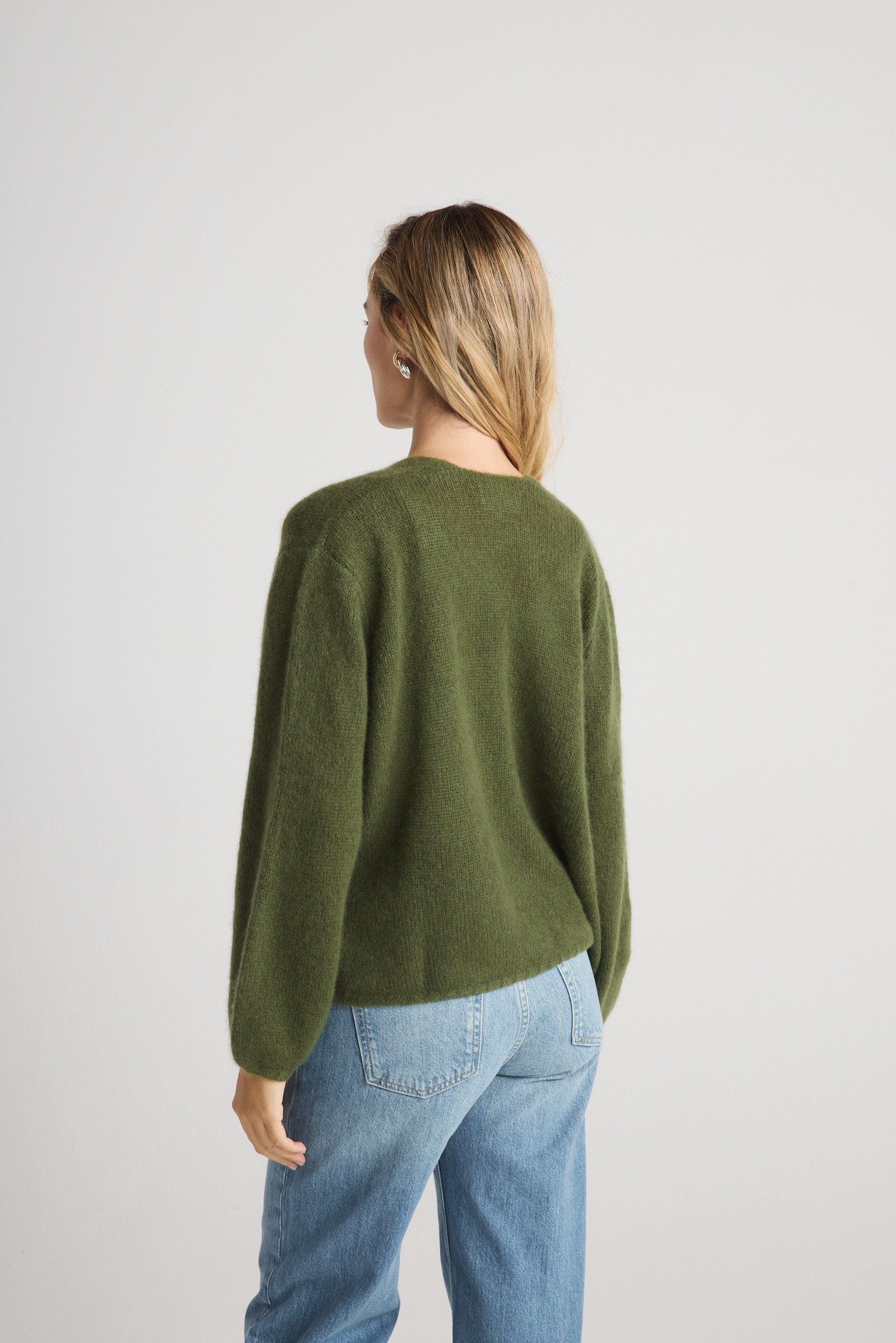 Women's Oversized Cashmere No Button/Open Cardigan in Multiple
