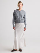 AGATHA Zip-up Hooded Sweater - W.CASHMERE