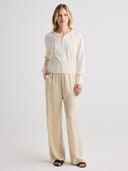 AGATHA Zip-up Hooded Sweater - W.CASHMERE
