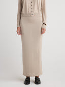 AUDREY Silk Cashmere Skirt - W.CASHMERE