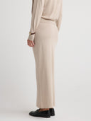 AUDREY Silk Cashmere Skirt - W.CASHMERE