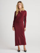 AUDREY Silk Cashmere Skirt - W.CASHMERE