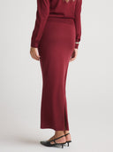 AUDREY Silk Cashmere Skirt - W.CASHMERE