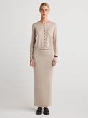 AUDREY Silk Cashmere Skirt - W.CASHMERE