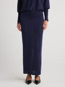 AUDREY Silk Cashmere Skirt - W.CASHMERE