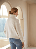 CARA Cable-knit Sweater - W.CASHMERE