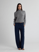 COLETTE Cashmere Cable Knit Sweater - W.CASHMERE