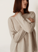 CORA Boat Neck Sweater - W.CASHMERE