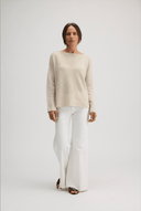 CORA Boat Neck Sweater - W.CASHMERE