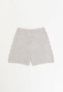 DANA CABLE KNIT SHORTS - W.CASHMERE