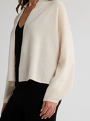 ESTELLE Shawl-Collar Cardigan - W.CASHMERE