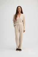 FLORIA Ribbed Cardigan - W.CASHMERE