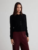 FREYA Cardigan With Lace Trim - W.CASHMERE