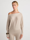 GRAYSON Off the Shoulder Sweater - W.CASHMERE