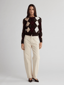 HONEY Argyle Cardigan - W.CASHMERE