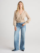 ISA Balloon-Sleeve Cardigan - W.CASHMERE