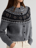 JOSEPHINE Fair Isle Cardigan - W.CASHMERE