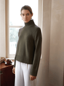JUNO Mock Neck Sweater - W.CASHMERE