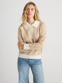 LEAH Polo Sweater - W.CASHMERE