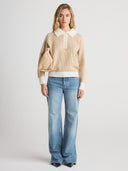 LEAH Polo Sweater - W.CASHMERE