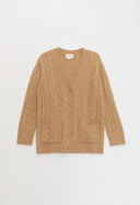 LUKA Cable Knit Cardigan - W.CASHMERE