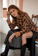 LUNA Houndstooth Sweater - W.CASHMERE