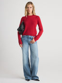 MABEL Puff-Sleeve Crewneck - W.CASHMERE