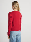 MABEL Puff-Sleeve Crewneck - W.CASHMERE